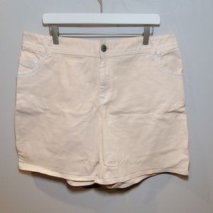 Lane bryant coral denim shorts plus size 22
